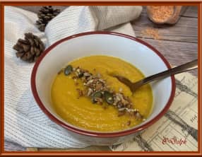 Soupe de carottes et lentilles corail