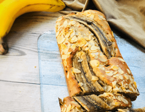 Banana bread sans œufs, sans gluten