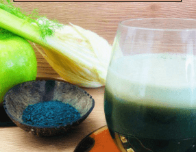 Jus santé : pomme fenouil spiruline