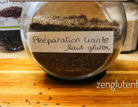 Préparation liante sans gluten