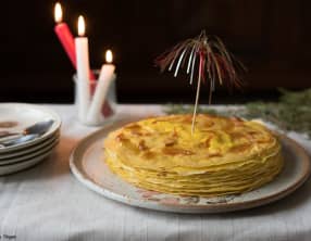 Gâteau de crêpes au citron