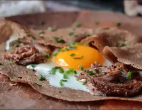 Galette à l'andouille de Guémené