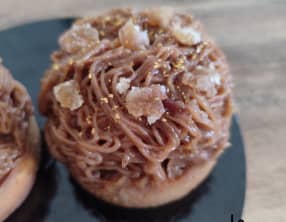 Tartelette façon Mont-Blanc