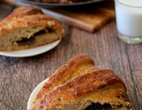 Brioche "frangipane" sans gluten, ni lait, ni œuf