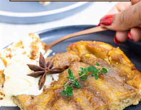 Tarte tatin à la banane sans gluten