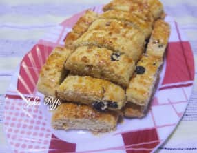 Croquants aux raisins secs, aux amandes et à la fleur d'oranger