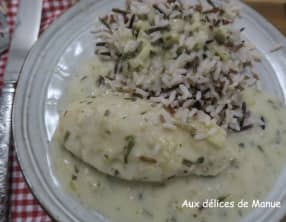 Blancs de poulet au vin blanc et estragon