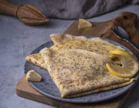 Crêpes au citron et au pavot