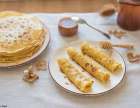 Crêpes inratables au caramel d'orange
