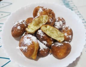 Beignets au fromage blanc et à la crème
