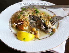 Beignets de panse farcie de tripes en sauce blanche au citron