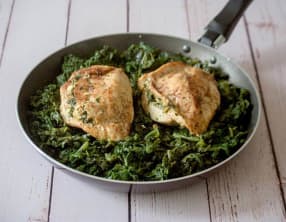 Poitrines de poulet farcies aux épinards et feta