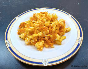 Salade de chou-fleur et carottes à la coréenne