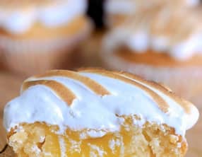 Muffins façon tarte au citron meringuée