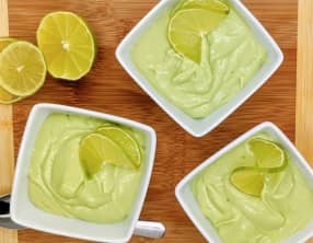 Crème dessert citron vert et avocat