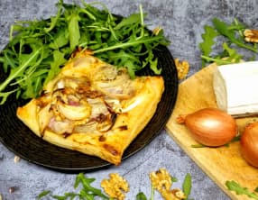 Tartelettes chèvre et échalote