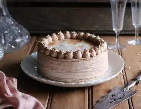 Le gâteau de crêpes au chocolat et kasha