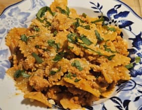 Pâtes sauce à la saucisse italienne