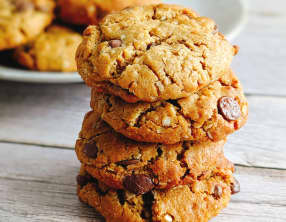 Cookies pépites de chocolat et beurre de cacahuète
