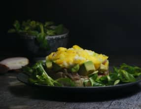 Sushi cake au thon mangue et avocat