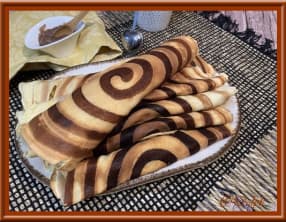 Crêpes tourbillon à la crème de marrons