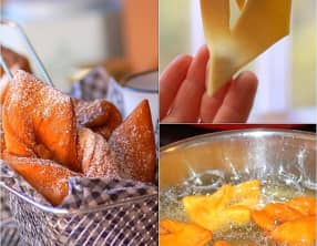 Bugnes lyonnaises briochées