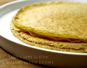 Crêpes à la farine de pois chiches
