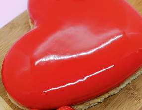 Entremets fruits rouges et glaçage miroir facile