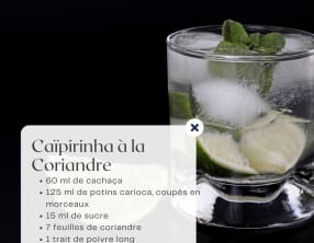 Caipirinha à la Coriandre de Chef Arnaud