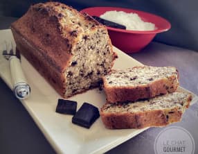 Cake au yaourt, à la noix de coco et copeaux de chocolat