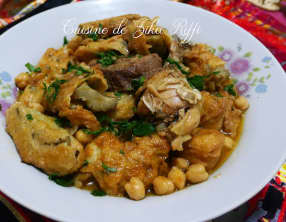 Mijoté de beignets d'artichauts en sauce