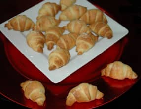 Mini croissants gourmands
