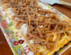 Tarte poire crème de marron