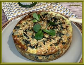 Tarte aux blettes sans pâte