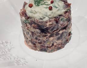 Tartare de betteraves rouges selon Jean-François Piège