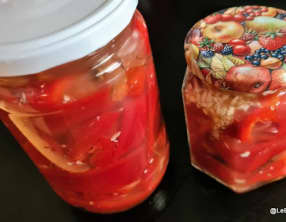 Pickles de poivrons rouges