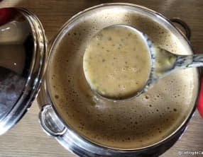 Velouté de courgettes au St Môret