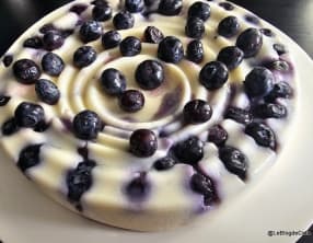 Gâteau de semoule aux myrtilles