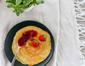 Crêpes moelleuses sans oeuf et sans lactose