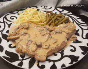 Côtes de veau à la crème de parmesan et mascarpone