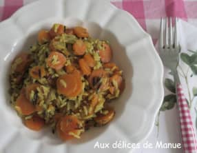 Riz aux carottes et aux épices