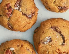 Cookies au chocolat, pécan et beurre noisette