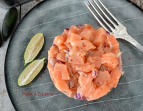 A chacun sa version du tartare de saumon