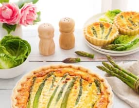 Quiche aux asperges, ricotta et parmesan