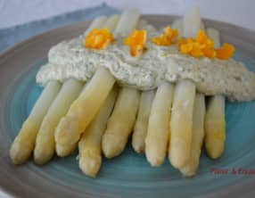 Asperges blanches sauce gribiche