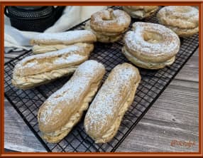 Eclairs et Paris Brest à la chantilly pralinée