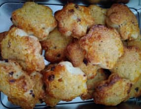 Scones oranges confites et cranberries