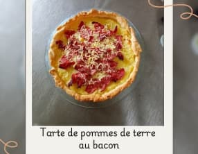 Tarte de pommes de terre au bacon