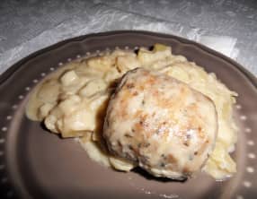 Crépinettes et pommes de terre au gorgonzola