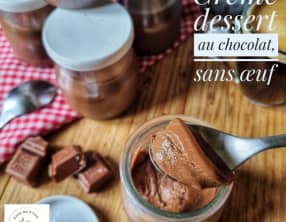 Crème dessert au chocolat sans oeuf